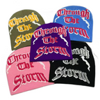Graphic Knitted Embroidery Unisex The Storm Warm Winter Beanie Cap