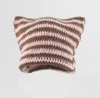 Handmade Japanese Cat Ear Trending Unisex Beanie Warm Skully Winter Cap Headwear