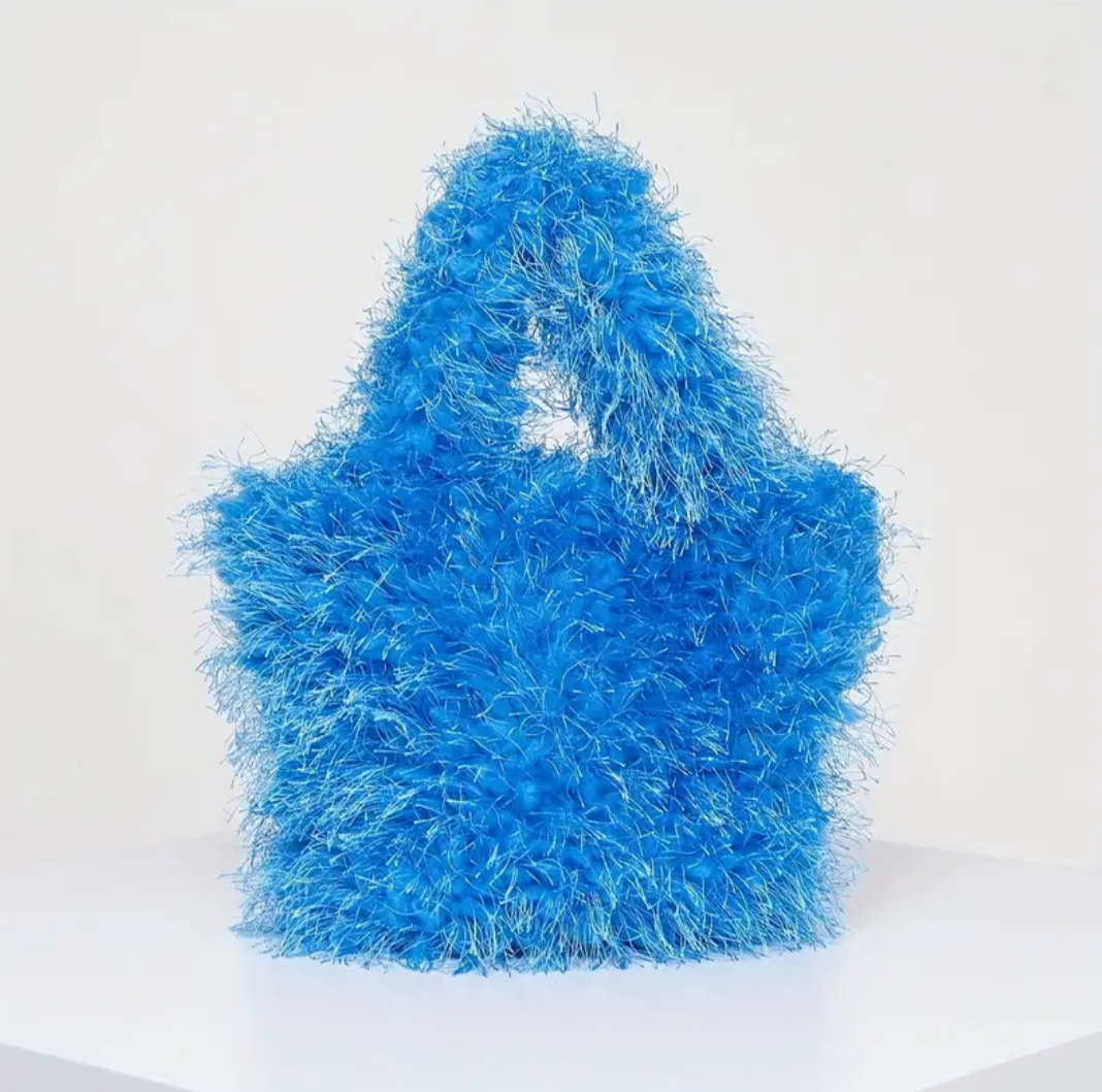 Y2k Style Handbag Fluffy Satchel Woman Bag Trending Purse