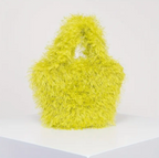 Y2k Style Handbag Fluffy Satchel Woman Bag Trending Purse