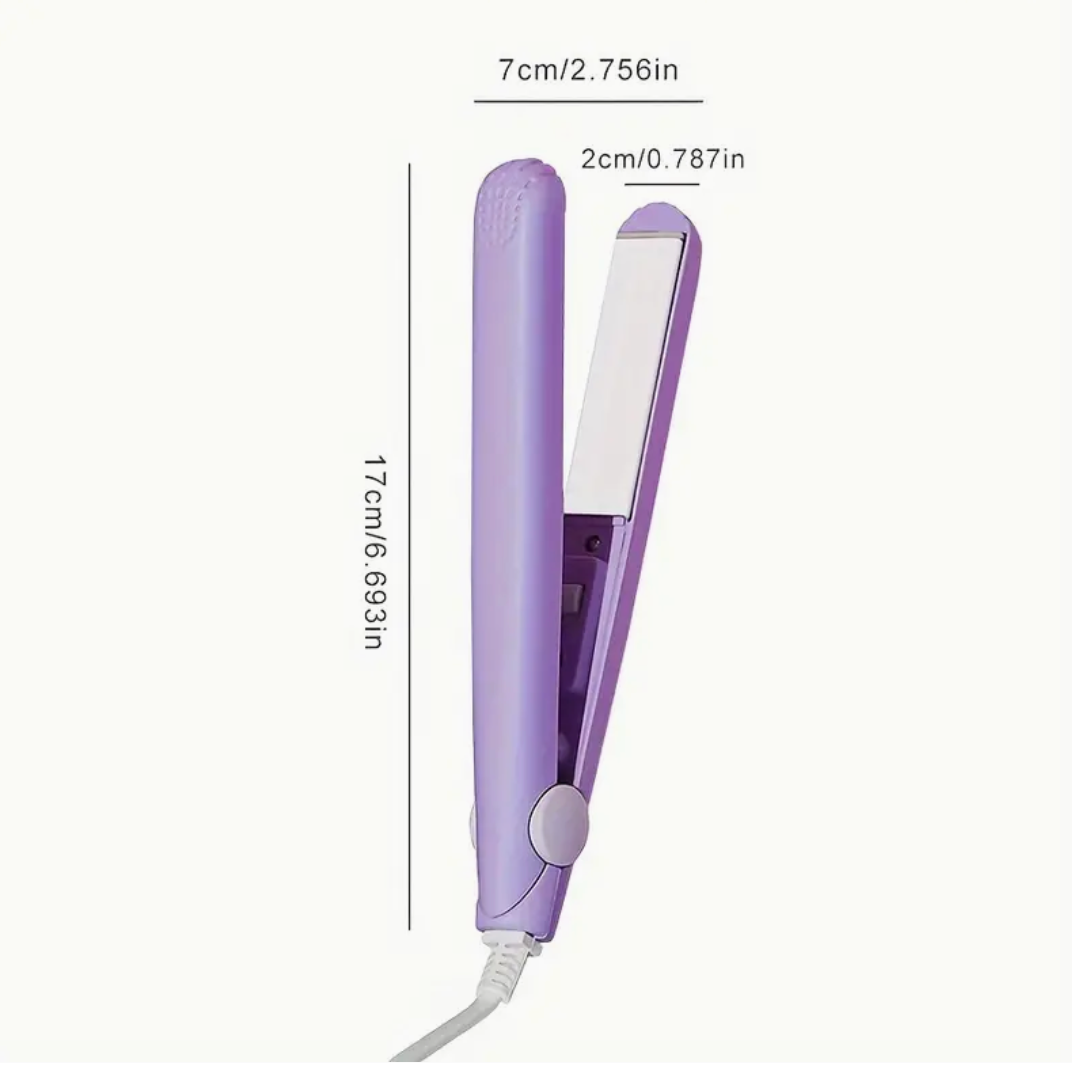 Mini Ceramic Traveling Hair Styling Tool Portable Hot Iron Straightener Curler