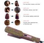 Rhinestone Hair Straightener LCD Display Flat Iron Professional Hair Tool