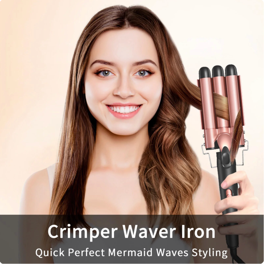 Hair Waver 5 in 1 Curling Iron Detachable Hair Crimper Fast Heating 0.4-1.25 Barrel Hair Styler