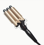 Hair Curling Iron Barrel Curler Beach Wave 3 Barrels Crimping Styling Tool
