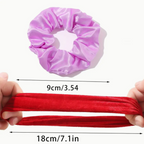 Satin Silk Hair Scrunchies Random Assorted  60Pcs 45 Pcs Solid Color Set Soft Texture Hair