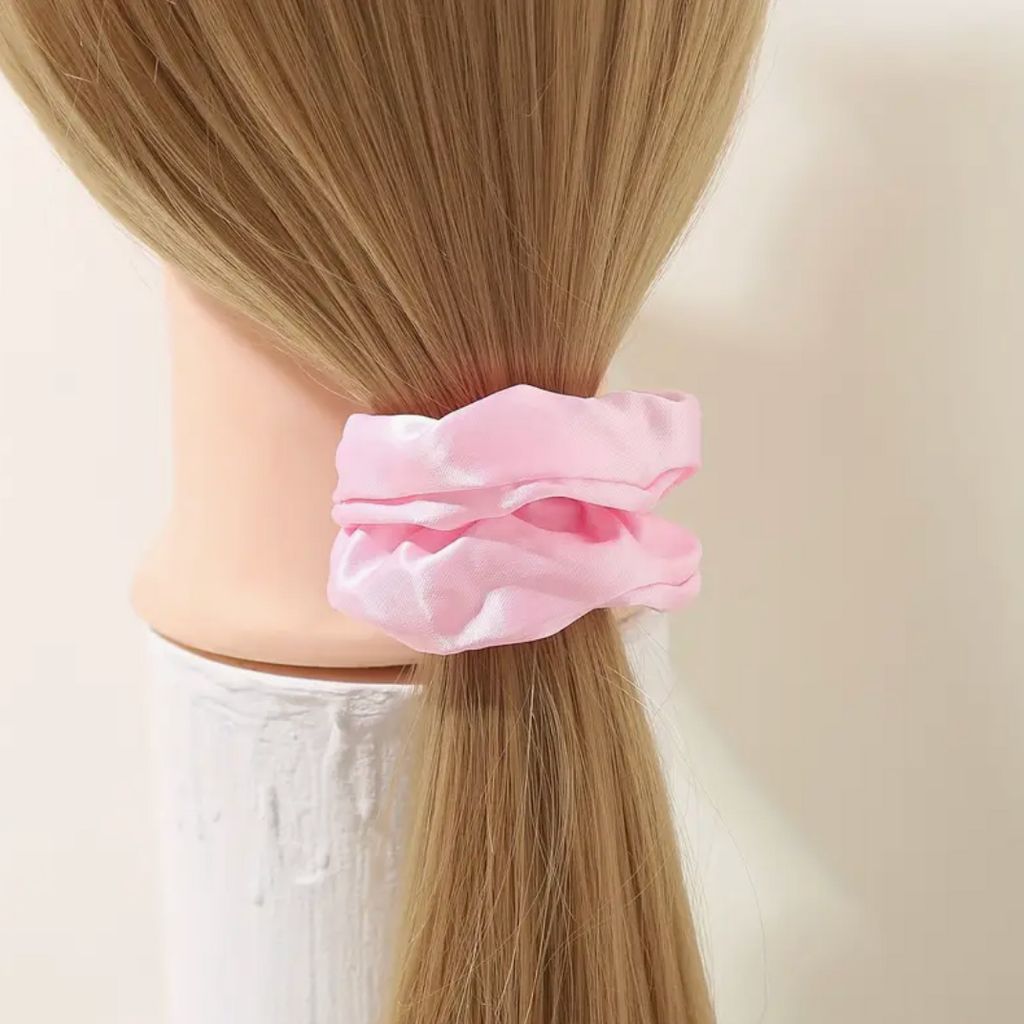 Satin Silk Hair Scrunchies Random Assorted  60Pcs 45 Pcs Solid Color Set Soft Texture Hair