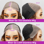 Highlight Deep Wave Colored Human Hair wig 13x4 7x5 pre plucked Glueless wig 180% Density
