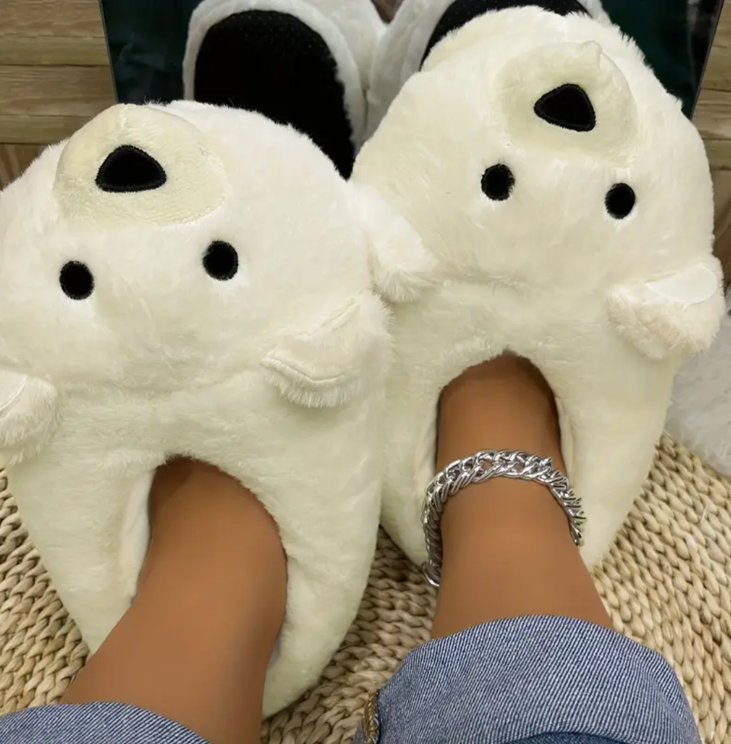 Trending Fluffy Bear Shoes Cute Stylish Cartoon Cozy Funny House Slippers
