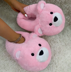 Trending Fluffy Bear Shoes Cute Stylish Cartoon Cozy Funny House Slippers
