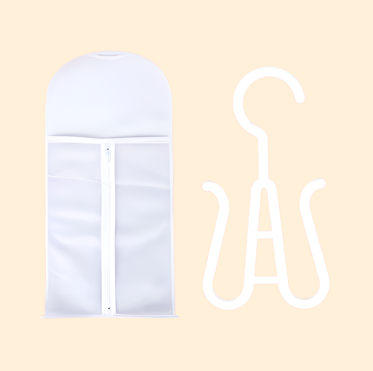 Wig Storage Bag 5/10 Pcs Set Bag With Hanger Hair Storage Case Holder