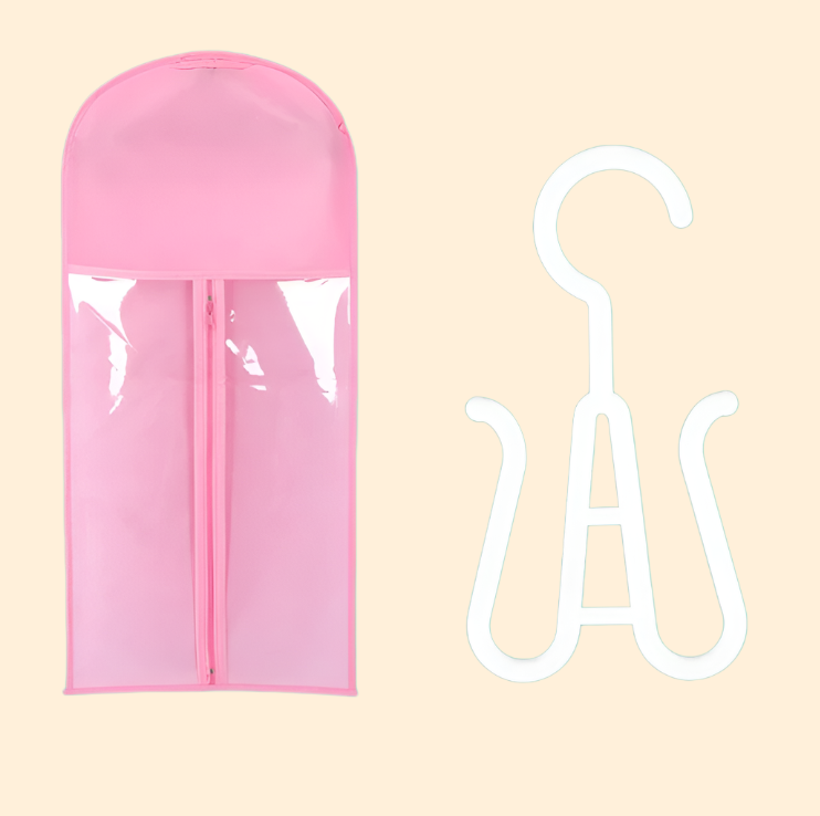 Wig Storage Bag 5/10 Pcs Set Bag With Hanger Hair Storage Case Holder