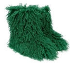 Woman Fur Boots Fluffy Faux Teddy Bear Plush Ladies Boots