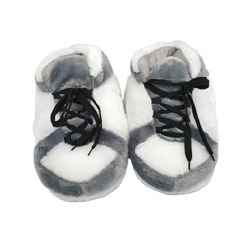 Plush Cotton Home Sneaker Slippers Woman Men Cute Cartoon Foam Shoes