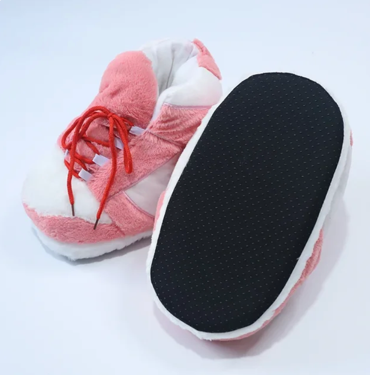 Plush Cotton Home Sneaker Slippers Woman Men Cute Cartoon Foam Shoes