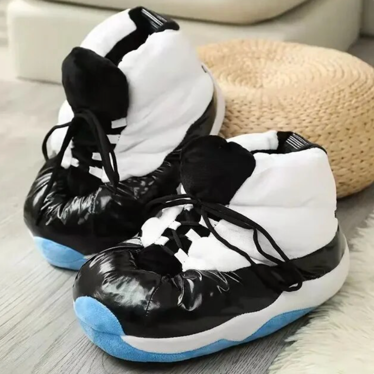 Plush Cotton Home Sneaker Slippers Woman Men Cute Cartoon Foam Shoes