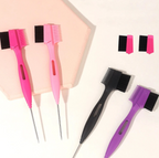 Detachable Head Edge Brush Rat Tail Multi Reusable Head Edge Brush Styling Tool