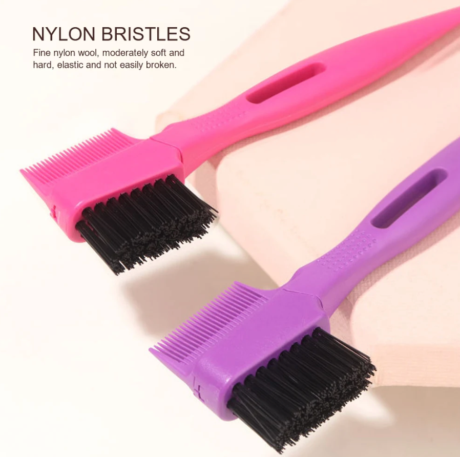 Detachable Head Edge Brush Rat Tail Multi Reusable Head Edge Brush Styling Tool