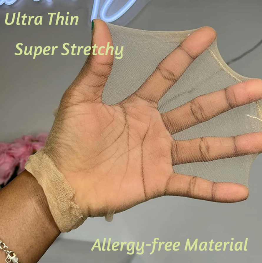 12 Pcs HD Wig Cap Ultra Thin Invisible Lace Wig Stocking Cap For Lace Front Wigs