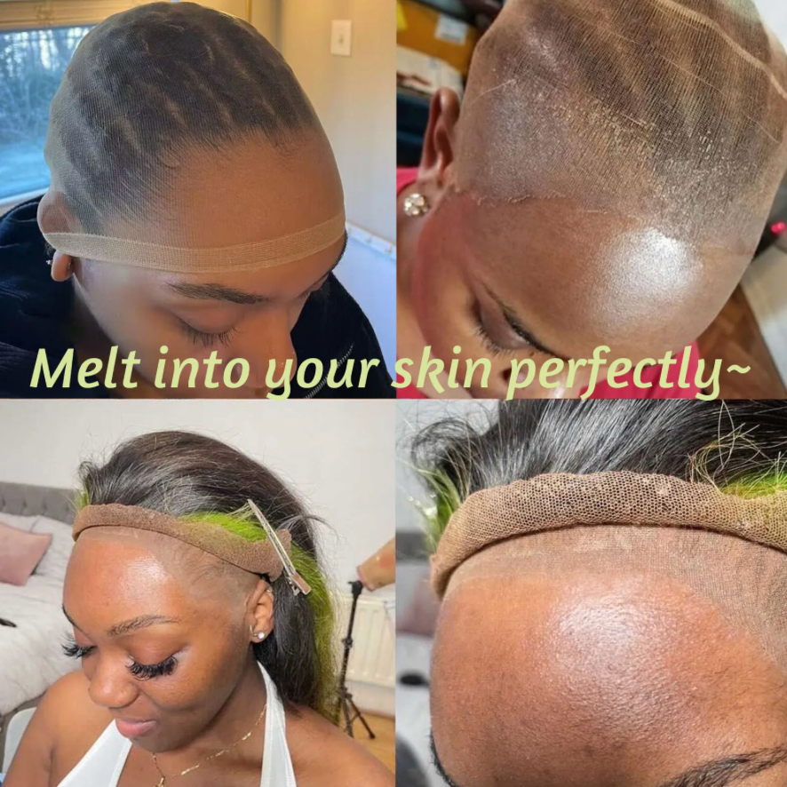 12 Pcs HD Wig Cap Ultra Thin Invisible Lace Wig Stocking Cap For Lace Front Wigs