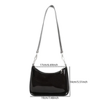 Jelly Shoulder Clutch Mini Underarm Zipper Clear Transparent Y2k Handbag