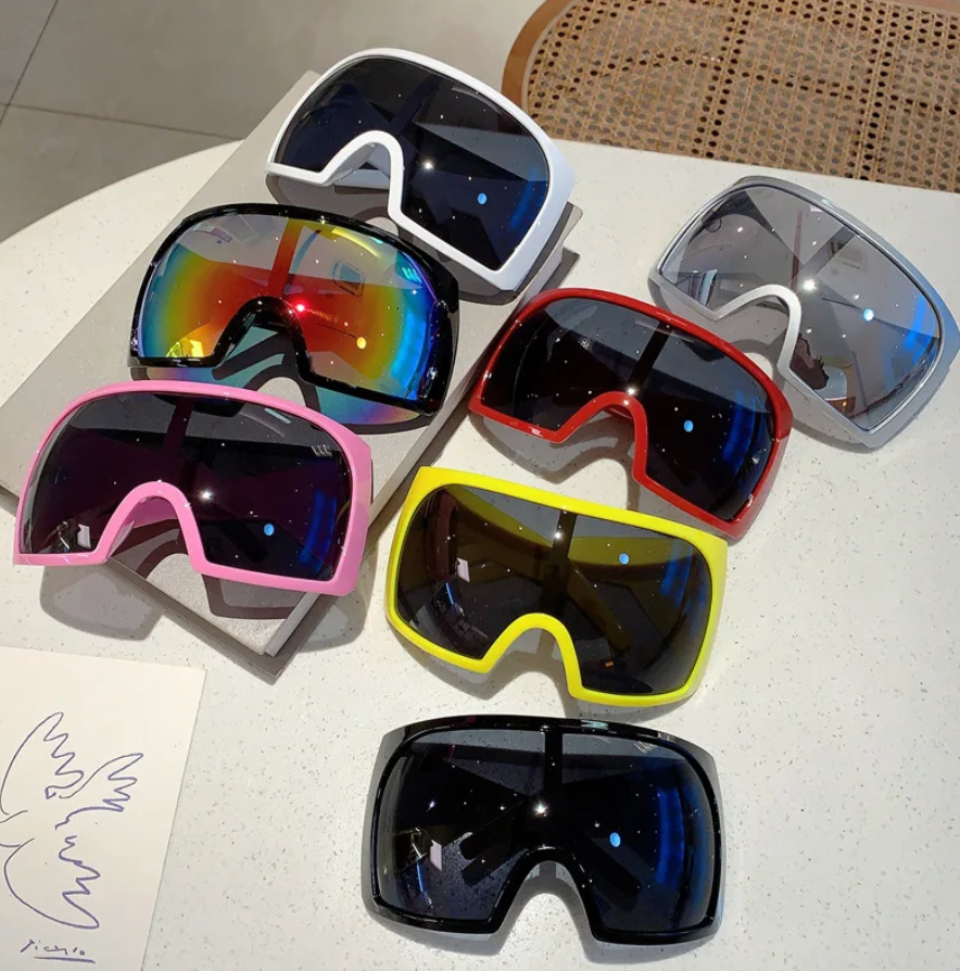 Oversized Big Frame Sunglasses Y2k Style Frame Sunglasses