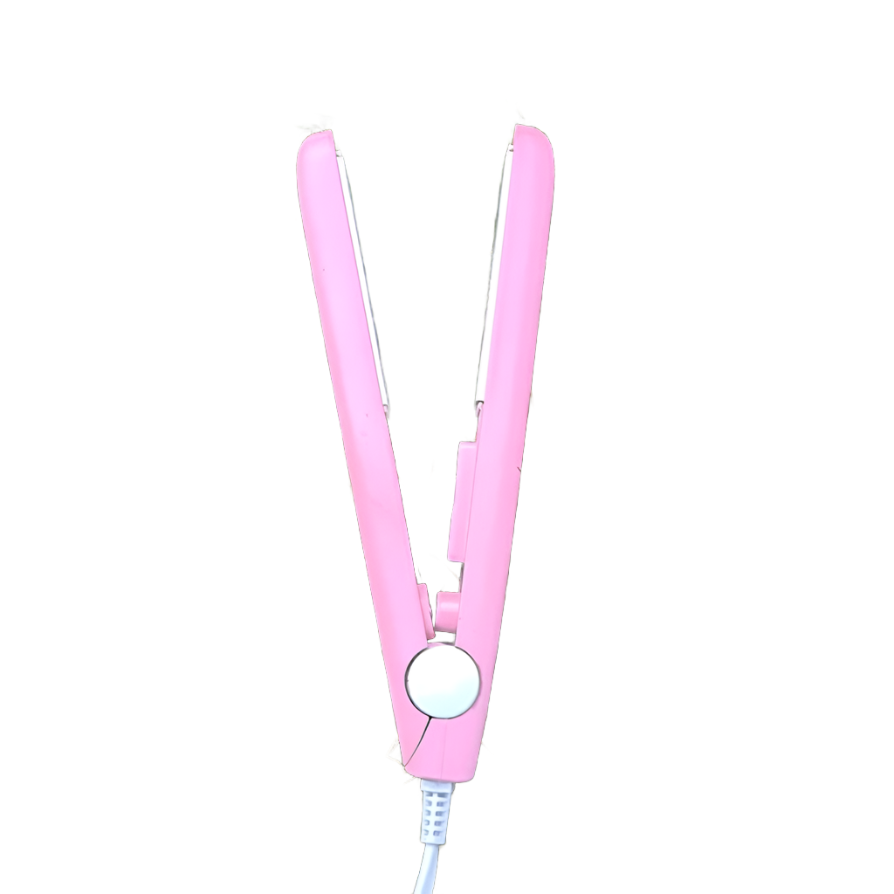 Mini Ceramic Traveling Hair Styling Tool Portable Hot Iron Straightener Curler