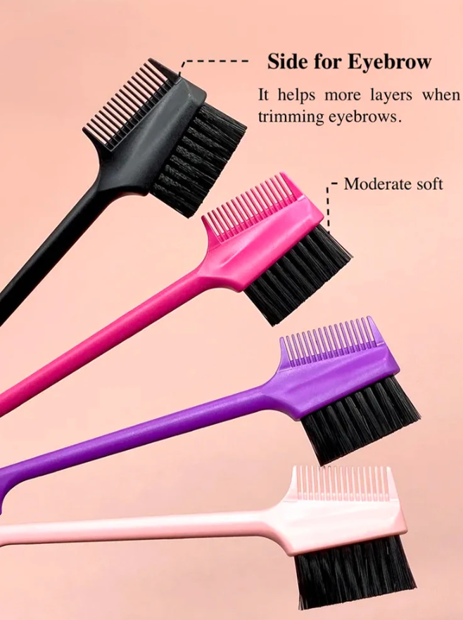 1 Pcs Long comb 3 in Double Sided Comb Edge Brush Eyebrow Styling tool Salon Hair Accessory