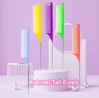 12/5 Pcs Rat Tail Comb Set Professional Pick Comb Hair Styling Detangling Accessory Set