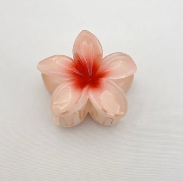 1pcs Hawaiian Fashion Flower Hair Claw Clip Ponytail holder Woman’s Hairclip Accessory