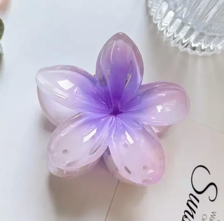 1pcs Hawaiian Fashion Flower Hair Claw Clip Ponytail holder Woman’s Hairclip Accessory