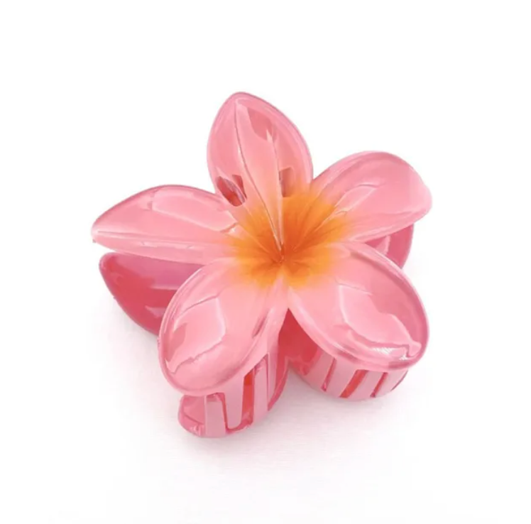 1pcs Hawaiian Fashion Flower Hair Claw Clip Ponytail holder Woman’s Hairclip Accessory