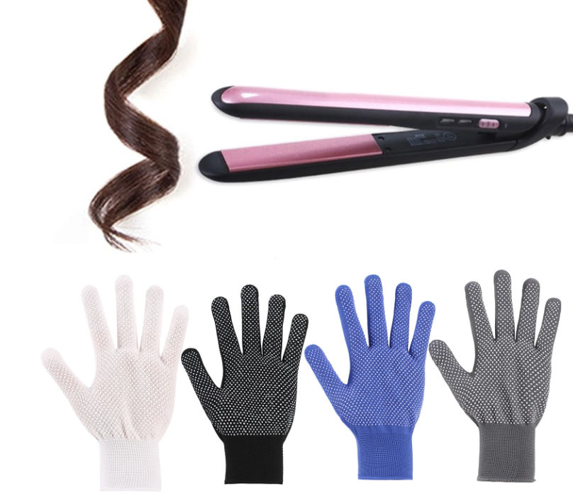 1 Pair Professional Hair Straightening Heat Resistant Protective Heatproof Gloves