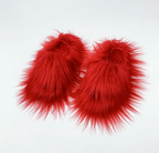 Fashion cotton Open toe slippers Woman Trending Furry Style Shoes