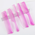 5 Pcs Comb Set Semi Transparent Cute Design ProfessionalHair Tools Accessory