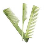 5 Pcs Comb Set Semi Transparent Cute Design ProfessionalHair Tools Accessory