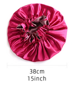 Reversible Solid Color Double Sides Sleeping Nightcap Bonnet Headwear