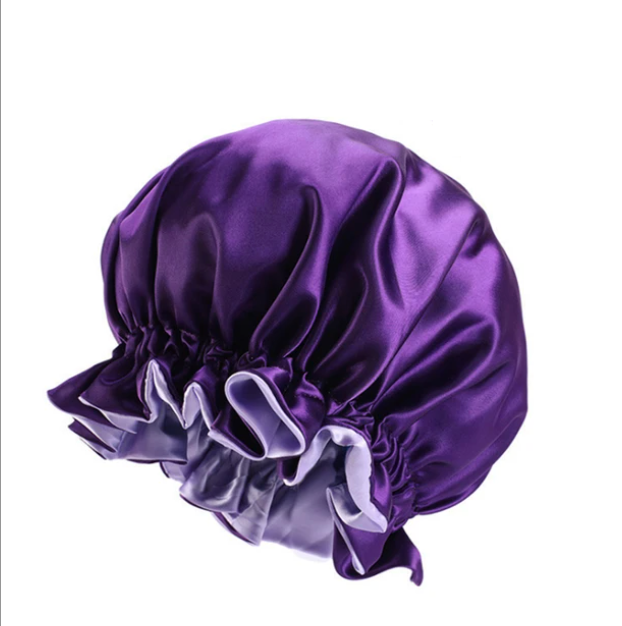 Reversible Solid Color Double Sides Sleeping Nightcap Bonnet Headwear
