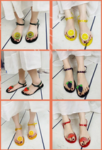 Summer Trending Fruit jelly Slides Fashion Pool Beach Strap Flip Flop Outdoor Non-slip Buckle Sandals