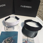 Anti-UV Unisex Fashion Visor Sunshade Transparent Design Fashion Sun Cap