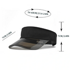 Anti-UV Unisex Fashion Visor Sunshade Transparent Design Fashion Sun Cap