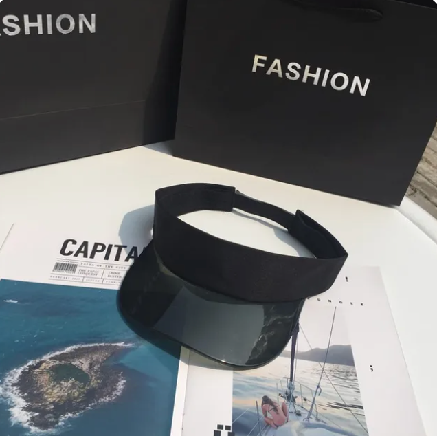 Anti-UV Unisex Fashion Visor Sunshade Transparent Design Fashion Sun Cap