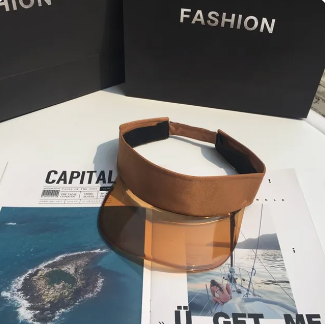 Anti-UV Unisex Fashion Visor Sunshade Transparent Design Fashion Sun Cap