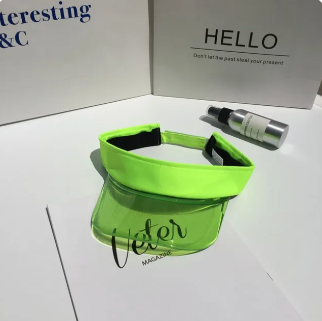 Anti-UV Unisex Fashion Visor Sunshade Transparent Design Fashion Sun Cap