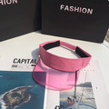 Anti-UV Unisex Fashion Visor Sunshade Transparent Design Fashion Sun Cap
