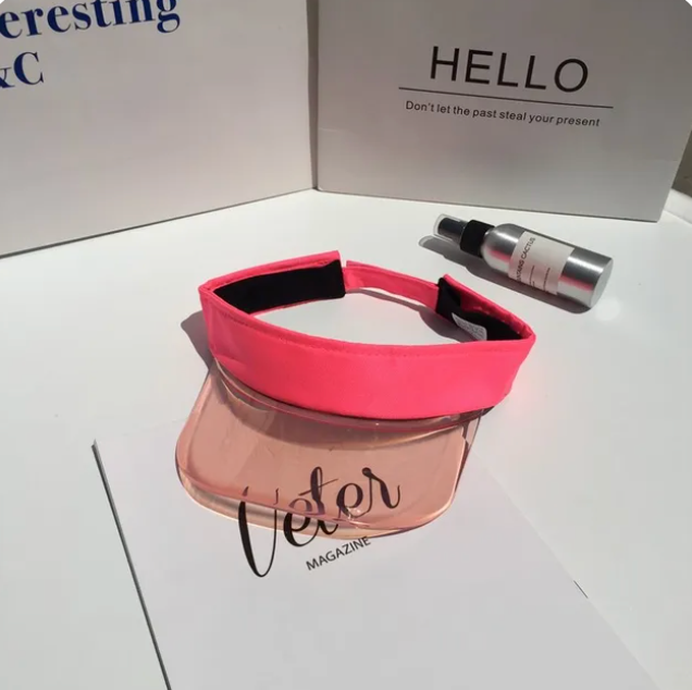 Anti-UV Unisex Fashion Visor Sunshade Transparent Design Fashion Sun Cap