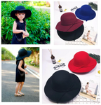 Childrens Summer BowKnot Beach Sun Protection Hat Fashion Cap
