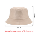 Childrens Summer  Bucket Hat Fisherman’s Cap Sun Protection Solid Color Breathable Cap