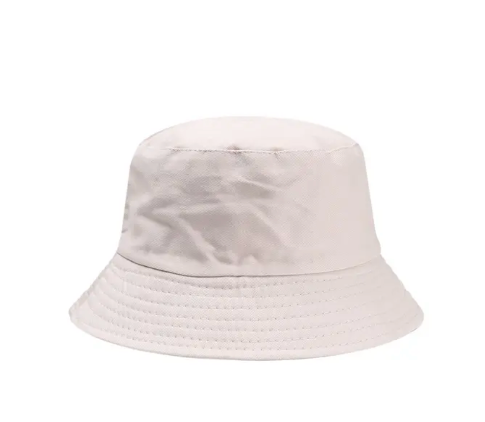 Childrens Summer  Bucket Hat Fisherman’s Cap Sun Protection Solid Color Breathable Cap