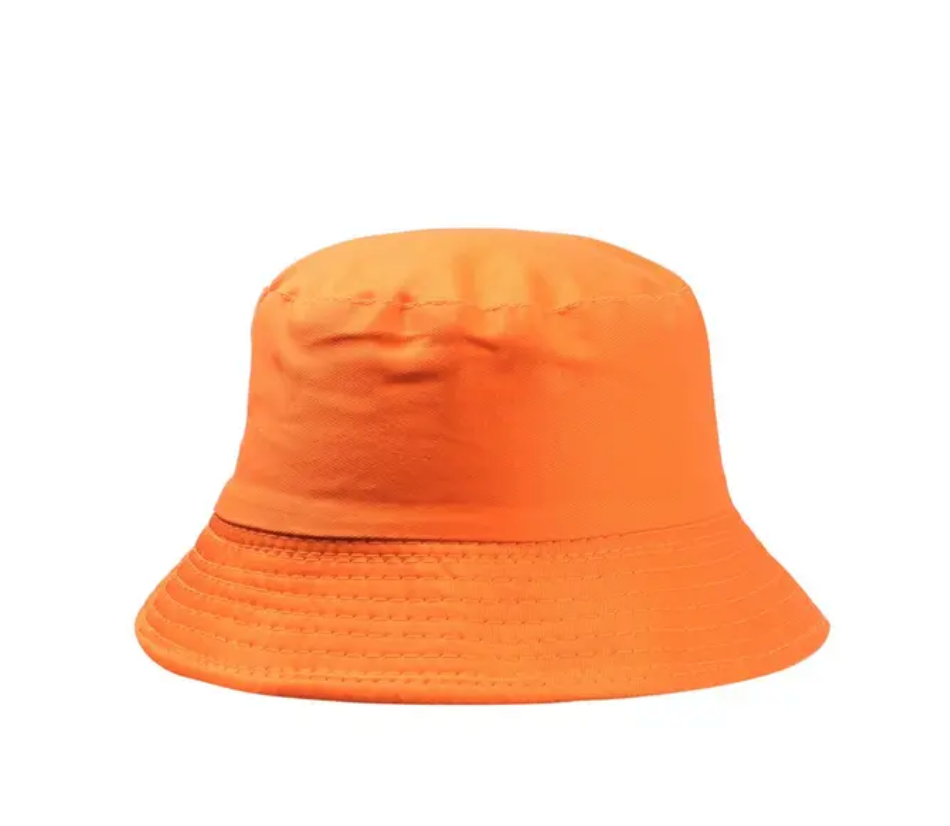 Childrens Summer  Bucket Hat Fisherman’s Cap Sun Protection Solid Color Breathable Cap