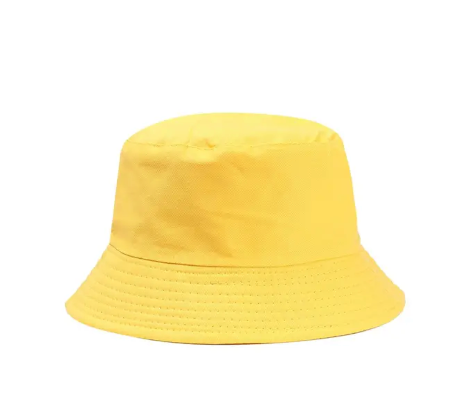 Childrens Summer  Bucket Hat Fisherman’s Cap Sun Protection Solid Color Breathable Cap